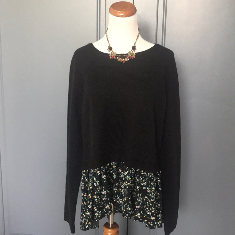 Lauren Conrad layered sweater XL